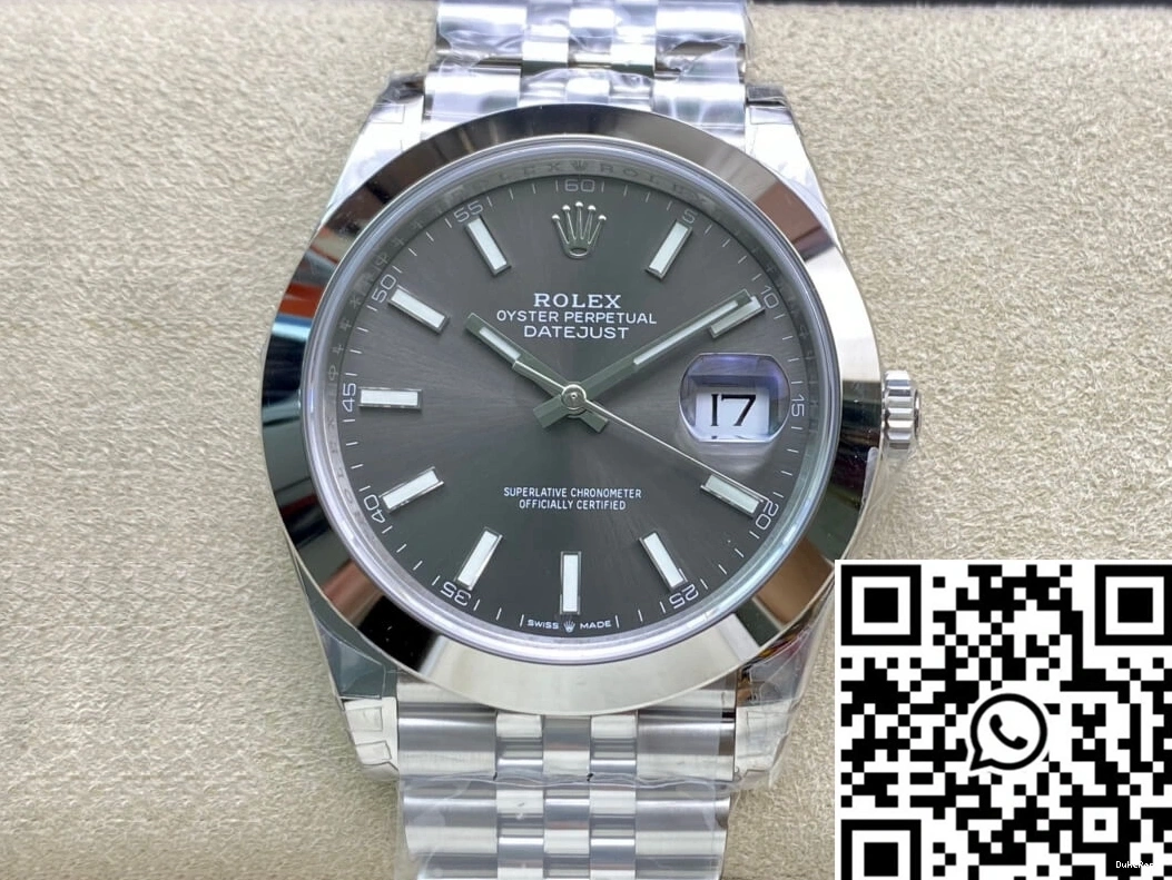 M126300-0008 Factory Rolex Gray Datejust VS Dial 0121